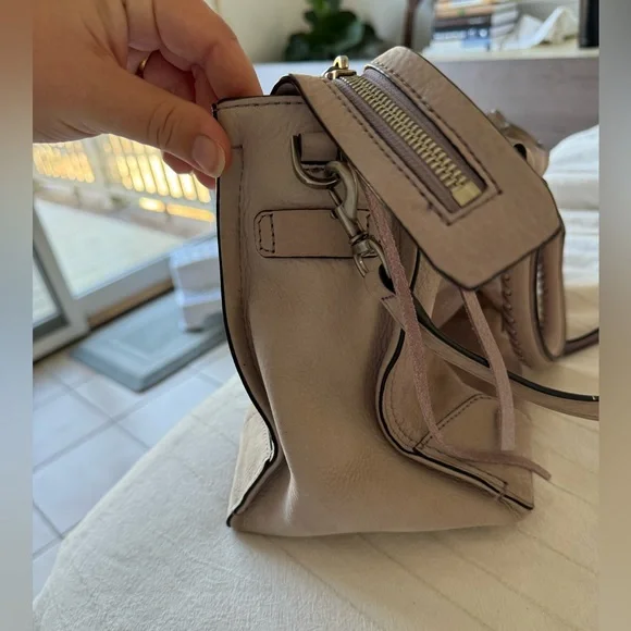 Lavender Leather Rebecca Minkoff Regan Satchel - Picture 6 of 7